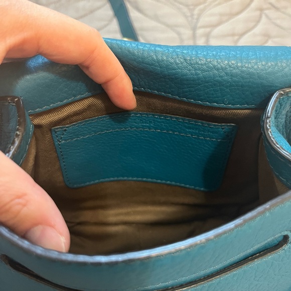 Chloe Mini Marcie Saddle Bag, Blue - 100% Authentic - Picture 9 of 15